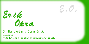 erik opra business card